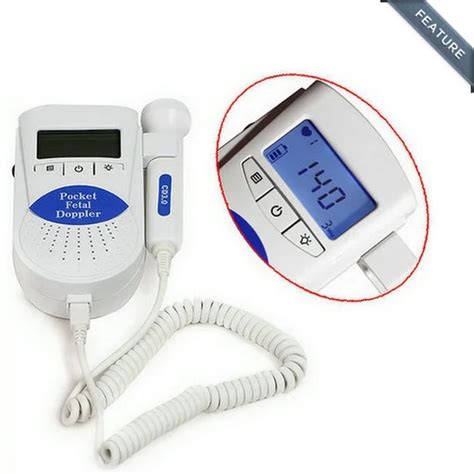 Free Shipping 3MHz Blue Sonoline B LCD Display Baby Heartbeat Tones Fetal Doppler Monitor For ...