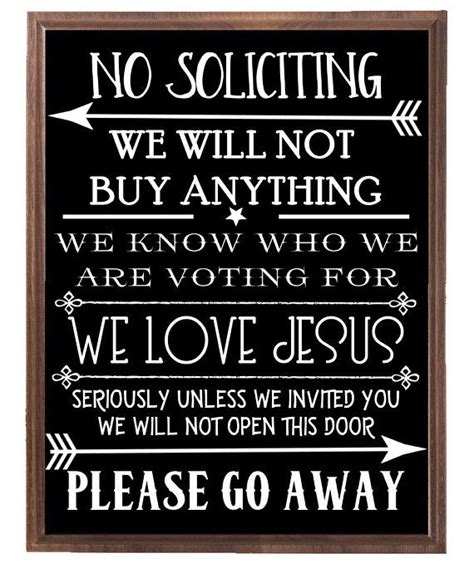 No Soliciting Sign, Funny Front Door Decor, Do Not Disturb Sign, Welcome Sign, Do Not Ring ...