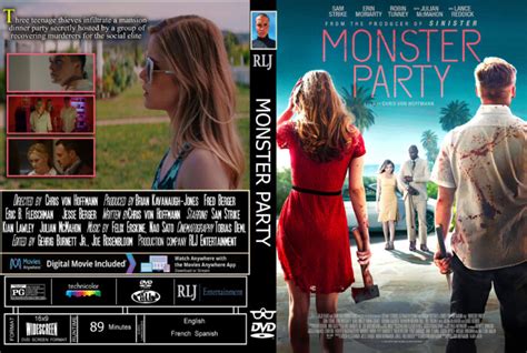 Monster Party (2018) R0 Custom DVD Cover - DVDcover.Com