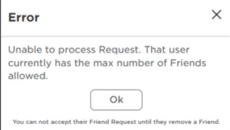 [Решено] Как исправить ошибку Roblox Maximum Friends | Cybersport-bet.ru