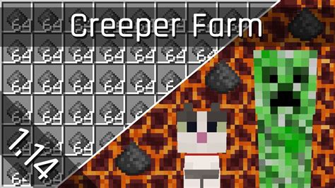 Creeper Gunpowder Farm Tutorial | Minecraft 1.14 - 1.17 (Java Edition) - YouTube