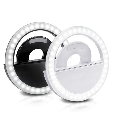 Tronica Selfie Ring Light with 36 LED Bulbs, Flash Lamp Clip Ring Lights Fill-in Lighting ...