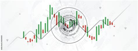 Stock market chart. financial graph line business on white background ...