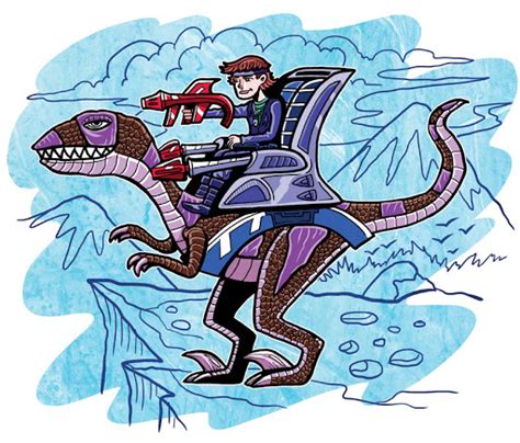 Pretty Weird Art: Dino Riders Action Figure Artwork