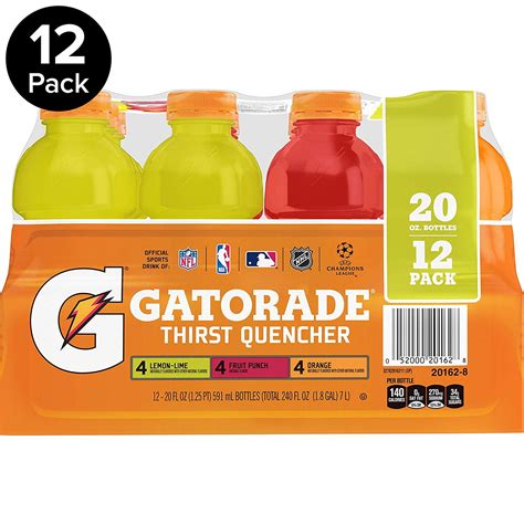 Gatorade Original Thirst Quencher Variety Pack, 20 Ounce Bottles (Pack ...