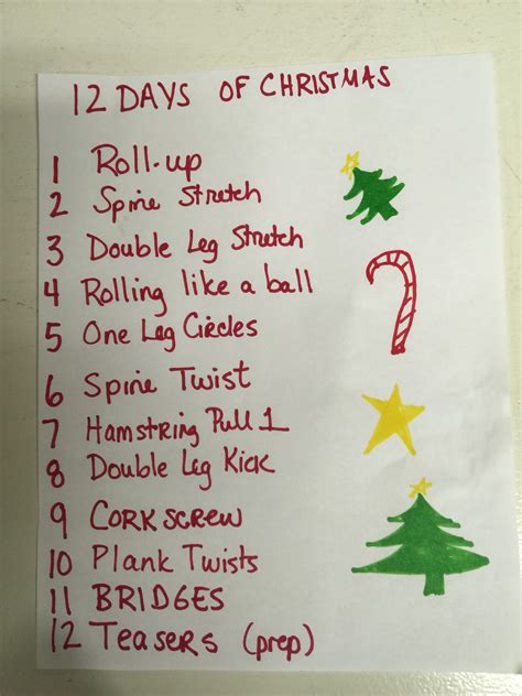 Twelve days of christmas workout for | Workout ABS