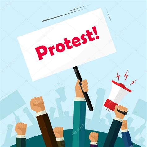 Cartoon Protest Signs