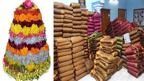 Bathukamma Sarees: బతుకమ్మ చీరలు పంపిణీకి సిద్ధం.. చీరల డిజైన్, రంగులపై ఆసక్తికర అంశాలు! | TV9 ...