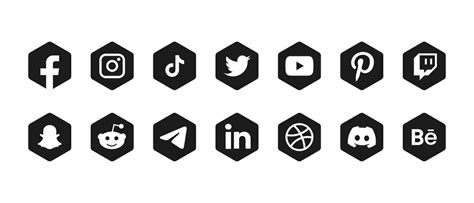 Popular social network symbols, social media logo icons collection 25457927 Vector Art at Vecteezy