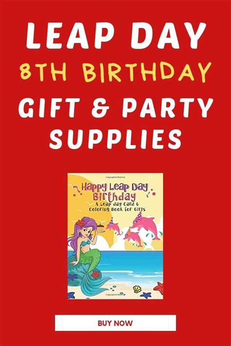 This cute Leap Day Birthday coloring book and birthday card alternative ...