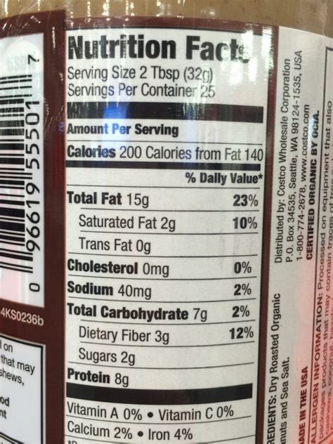 Costco-555000-Kirkland-Signature-Organic-Peanut-Butter-chart – CostcoChaser