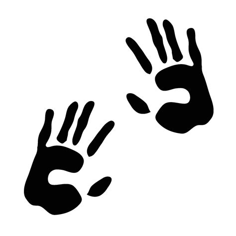 hand print silhouette icon vector 32313858 Vector Art at Vecteezy