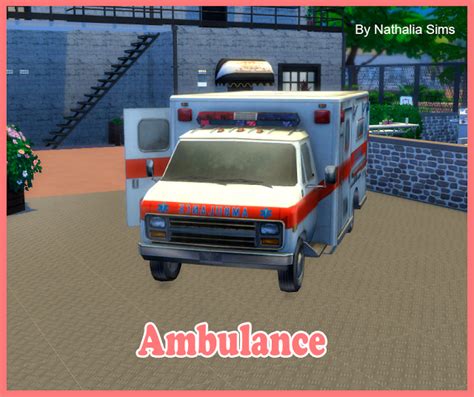 My Sims 4 Blog: Ambulance by NathaliaSims