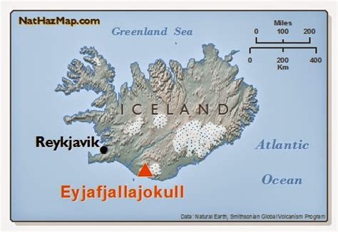 Eyjafjallajokull Location