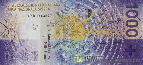 1000 Swiss Francs banknote (9th Series) - Exchange yours for cash