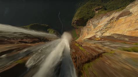 Drone View of World’s Tallest Waterfall Is a Stomach-Dropper