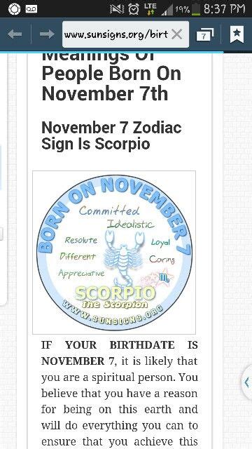 November 7 | Social security card, Person, Zodiac signs