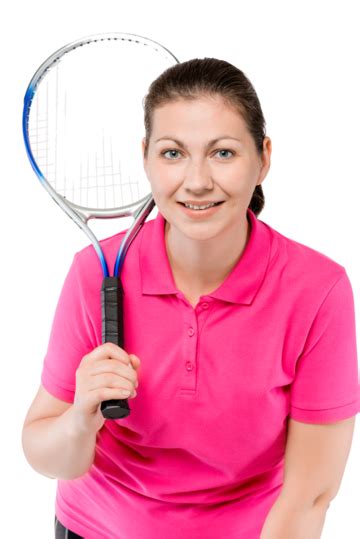 Girl Holding Tennis Racket PNG, Vector, PSD, and Clipart With ...