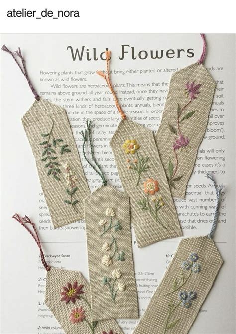 Pin by Gouri Joshi on lovely bookmarks & gift tags | Flower embroidery ...