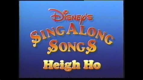 Disney sing along songs heigh ho part 1 - logihisaX