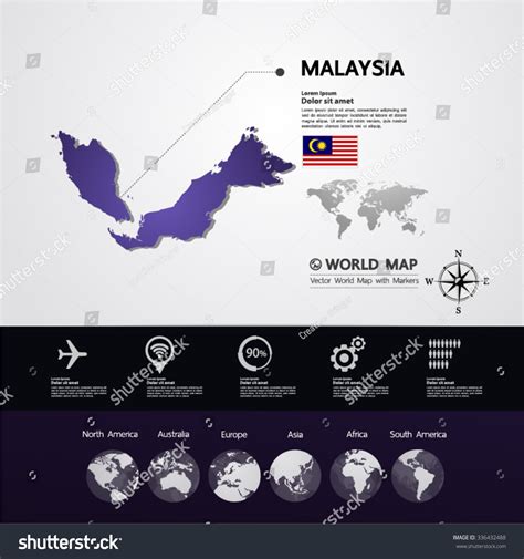 Malaysia Map Vector Illustration Stock Vector (Royalty Free) 336432488 | Shutterstock