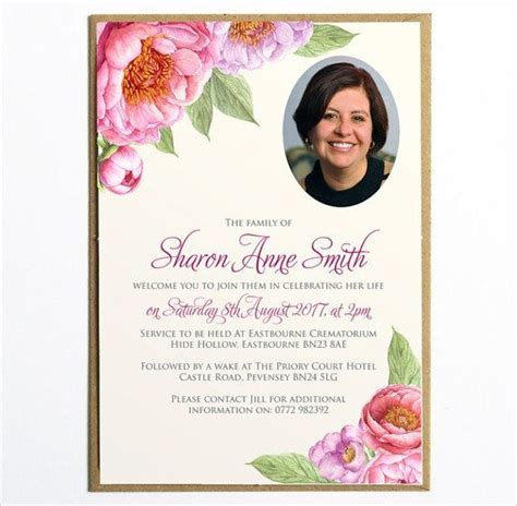 Funeral Invitation Template Free Sample Funeral Invitation Template 11 ...