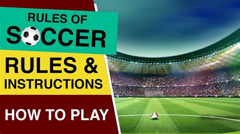 Rules Of Soccer : How to play Soccer : Soccer Rules for Beginners - YouTube