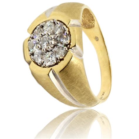 14K Gold 1.5ctw Men's Diamond Ring | Upscale Consignment