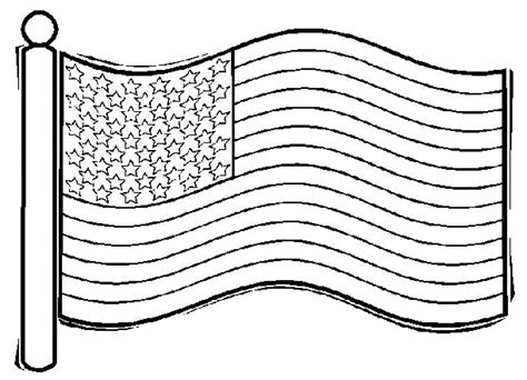 American Flag Coloring Page for the Love of the Country