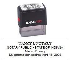 IDEAL SELF-INKING NOTARY STAMP