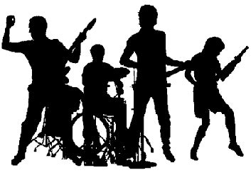 Free Band Silhouette Cliparts, Download Free Band Silhouette Cliparts ...