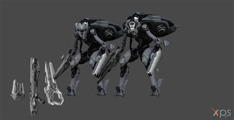 Halo 4 Promethean Knight + Weapon by BlinkJisooXPS on DeviantArt