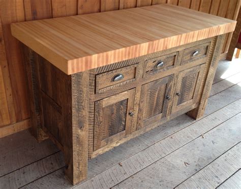 Oak Butcher Block Kitchen Island