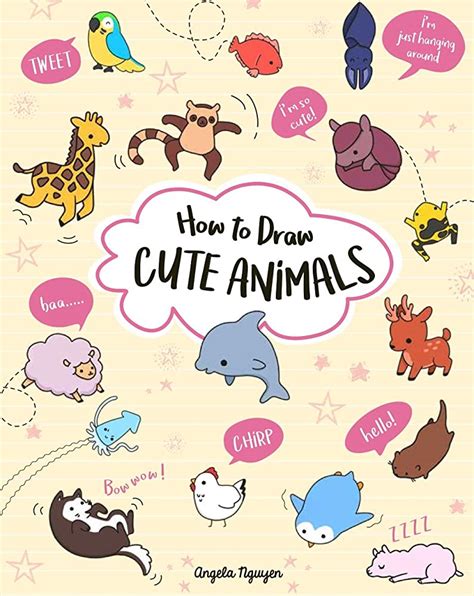 Cute animal tutorial to draw cute animals Step by step instructions