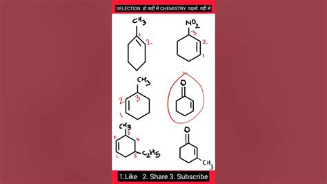 IUPAC nomenclature of Cycloalkene - YouTube