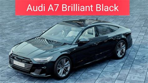 Audi A7 Brilliant Black 2023. Exterior and Interior. Amazing beige ...