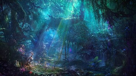 1280x800px | free download | HD wallpaper: forest digital wallpaper, artwork, fantasy art ...