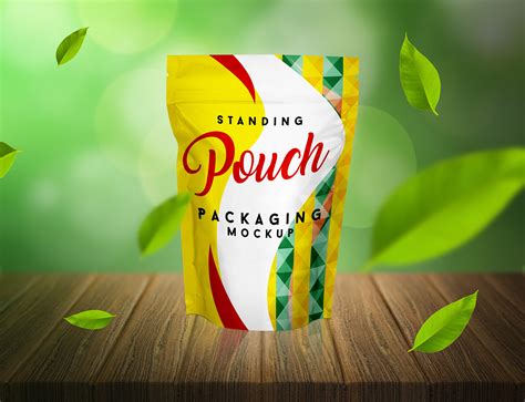 Free Stand-up Pouch Packaging Mockup PSD - Good Mockups