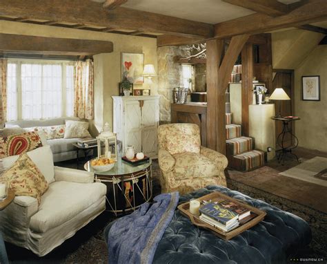 Cozy English Cottage Living Room - Allope #Recipes