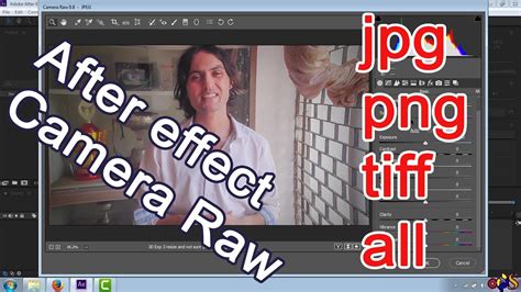 How to open camera raw on after effects (without raw format) - YouTube