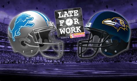 Late for Work 12/1: Detroit Lions vs. Baltimore Ravens Picks