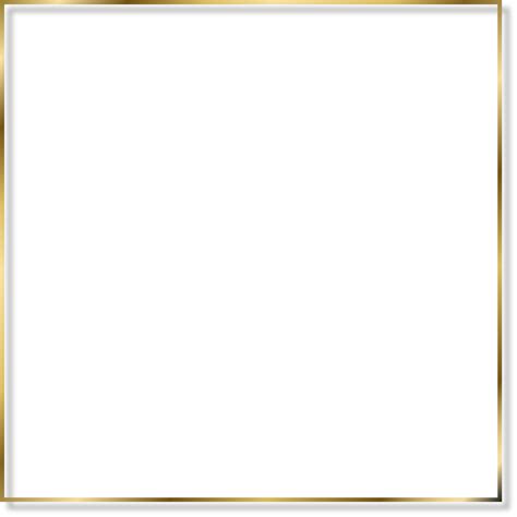 Golden Thin Flossy Frame with Shadow 12174005 PNG