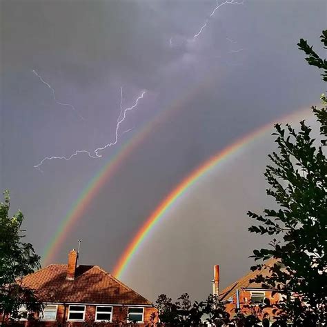 Astonishing photos capture double rainbow and lightening as storm hits Birmingham - Birmingham Live