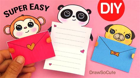 How to Make EASY Message Cards | Cute Animals