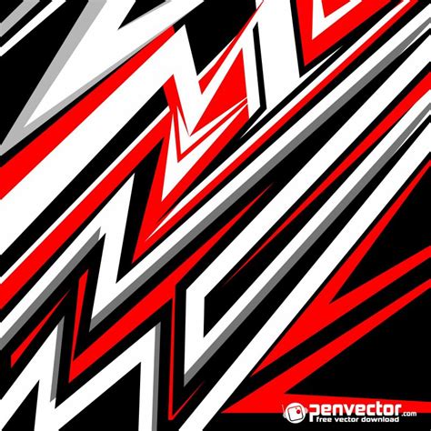 Racing stripe black and red background free vector