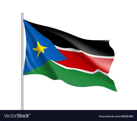 South sudan flag Royalty Free Vector Image - VectorStock