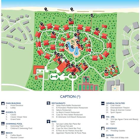 Resort Map | Melia Cayo Santa Maria | Cayo Santa Maria, Cuba