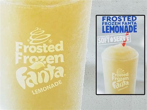 Burger King Unveils New Frosted Frozen Fanta Lemonade | Frozen lemonade ...