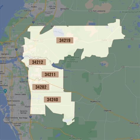 Lakewood Ranch, FL Zip Code Map | Mike Novak - Local Realtor