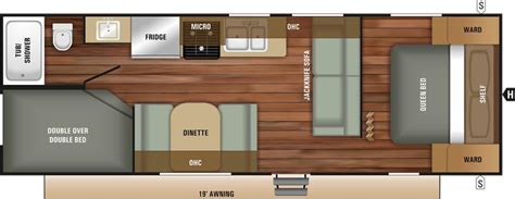 Bunkhouse Travel Trailer Floor Plan | 2018 Autumn Ridge Outfitter 26BH ...